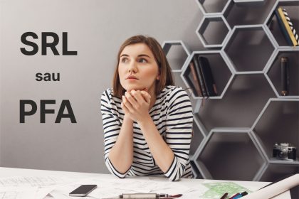 SRL sau PFA femei tanara antreprenor intrebandu-se