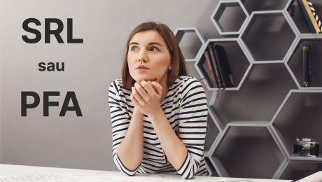 SRL sau PFA femei tanara antreprenor intrebandu-se
