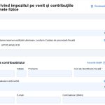 Declaratia unica ANAF PFA formularul 212